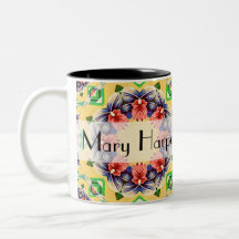 2012 Personalized Kaleidoscope Calendar Gift Mug