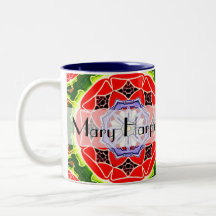 2012 Personalized Kaleidoscope Calendar Gift Mug