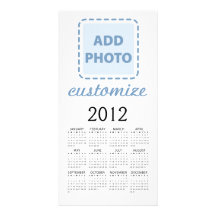 2012 Photo Card Template Personalized