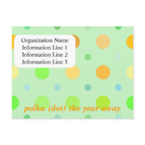2012 Polka (dot) the year away Company Calendar Post Cards