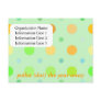 2012 Polka (dot) the year away Company Calendar Post Cards