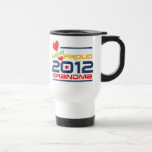 2012 Proud Grandma T-shirts and Gifts Coffee Mugs