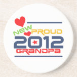 2012 Proud Grandpa T-shirts and Gifts Drink Coasters