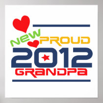 2012 Proud Grandpa T-shirts and Gifts Poster