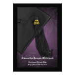2012 Purple Tassel Charm Graduation Announcement