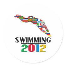 2012: Swimming Round Stickers