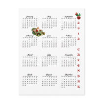 2012 Vintage Christmas Wishes Postcard Calendar #5