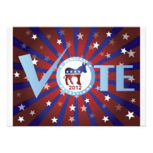 2012 Vote Democrat Invitation