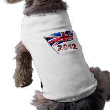 2012 with Britain flag Pet T Shirt