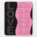 2012 Year for Love Yearly Calendar mousepads