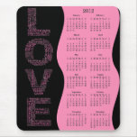 2012 Year for Love Yearly Calendar mousepads