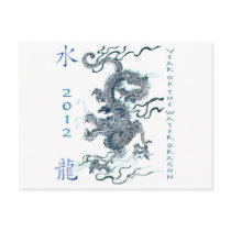2012 Year of the Water Dragon Post Card