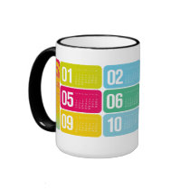 2012 Yearly Calendar Mugs