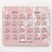 2013 - 2014 2 Year Calendar Mouse Pad