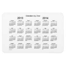 2013-2014 Calendar 2 Year 4x6 Sheet Magnet