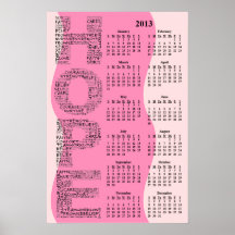 2013: A Year of Hope Yearly Wall Calendar Print