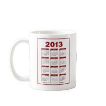 2013 Calendar Golf mugs