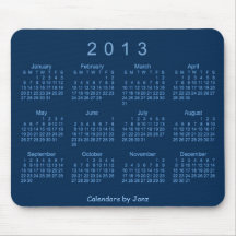 2013 Calendar Mouse Pads