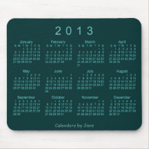 2013 Calendar Mousepad