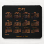 2013 Calendar Neon Chocolate Mouse Pad