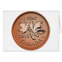 2013 Canadian penny Cards