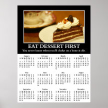 2013 Demotivational Wall Calendar: Choke to Death Poster