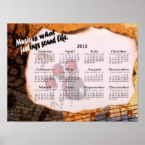 2013 Drum Poster Calendar - Feelings Sound Like posters