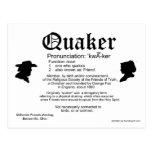 2013 Mini Calendar Definition of a Quaker Post Card