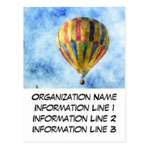 2013 Rainbow Hot Air Balloon Company Calendar Post Card