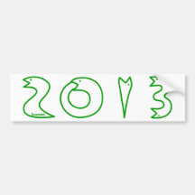 2013 Snake Year Bumper Sticker
