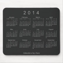 2014 Calendar Mousepad