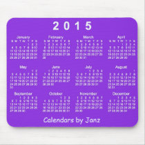 2015 Calendar Mousepad