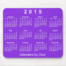 2015 Calendar Mousepad