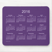 2016 Calendar Mouse Pads