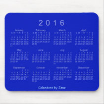 2016 Calendar Mousepad
