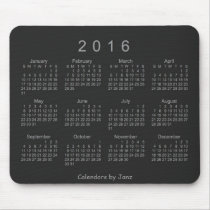 2016 Calendar Mouse Pads