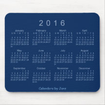 2016 Calendar Mousepads