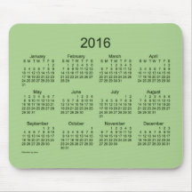 2016 Calendar Mousepads