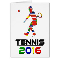 2016:Tennis Greeting Card