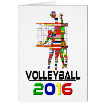 2016:Volleyball Greeting Card