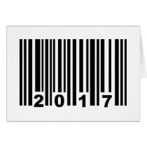 2017 barcode greeting card