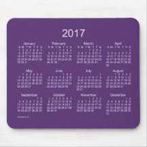 2017 Calendar Mouse Pads