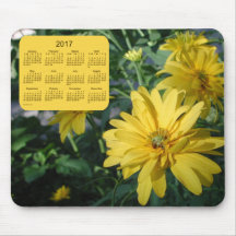 2017 Floral Calendar Mousepads