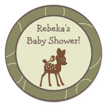 20 - 1.5" Favour Stickers Forrest Animal Owl Deer
