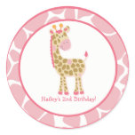 20 Customizable Cupcake Toppers Jungle Giraffe stickers