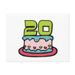 20 Year Old Birthday Cake Post Cards