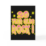 20 Year Olds Rock! (Pink) Greeting Card