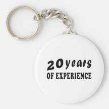 20 years of experience key chain