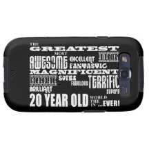20th Birthday Party Greatest Twenty Year Old Galaxy S3 Cases