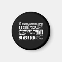 20th Birthday Party Greatest Twenty Year Old Refrigerator Magnet